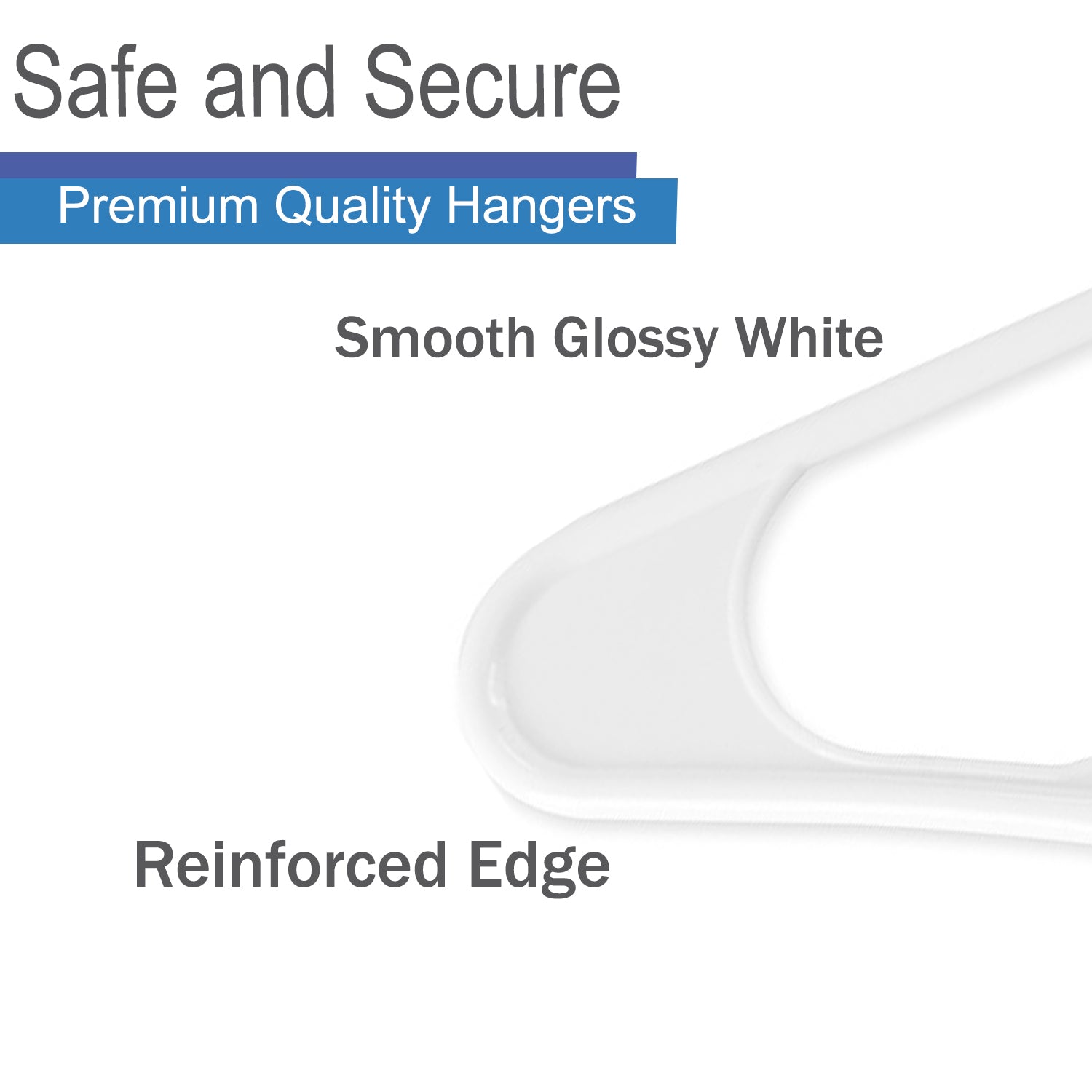 our goods Notched Plastic Hangers - White - Shop Hangers at H-E-B