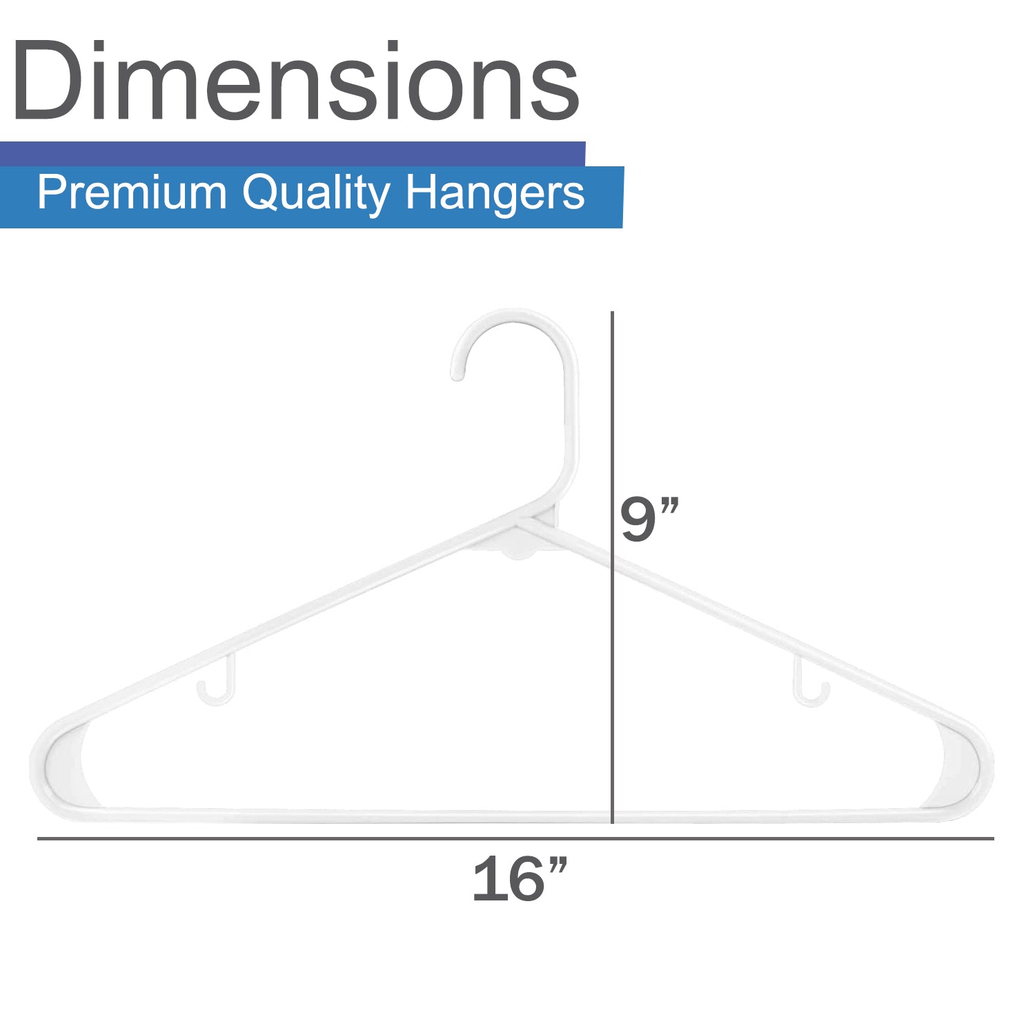 Plastic cloth store hanger